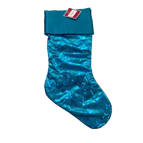 Holiday Time Christmas Foiled Design Embellished Stockings Set Of 3 Multicolor - Picture 6 of 12